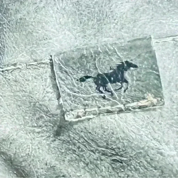 MUSTANG BOOTS GREEN  DISTRESSED LEATHER ROUND SQUARE TOE ANKLE BOOTIE SIZE 41 - Picture 8 of 17